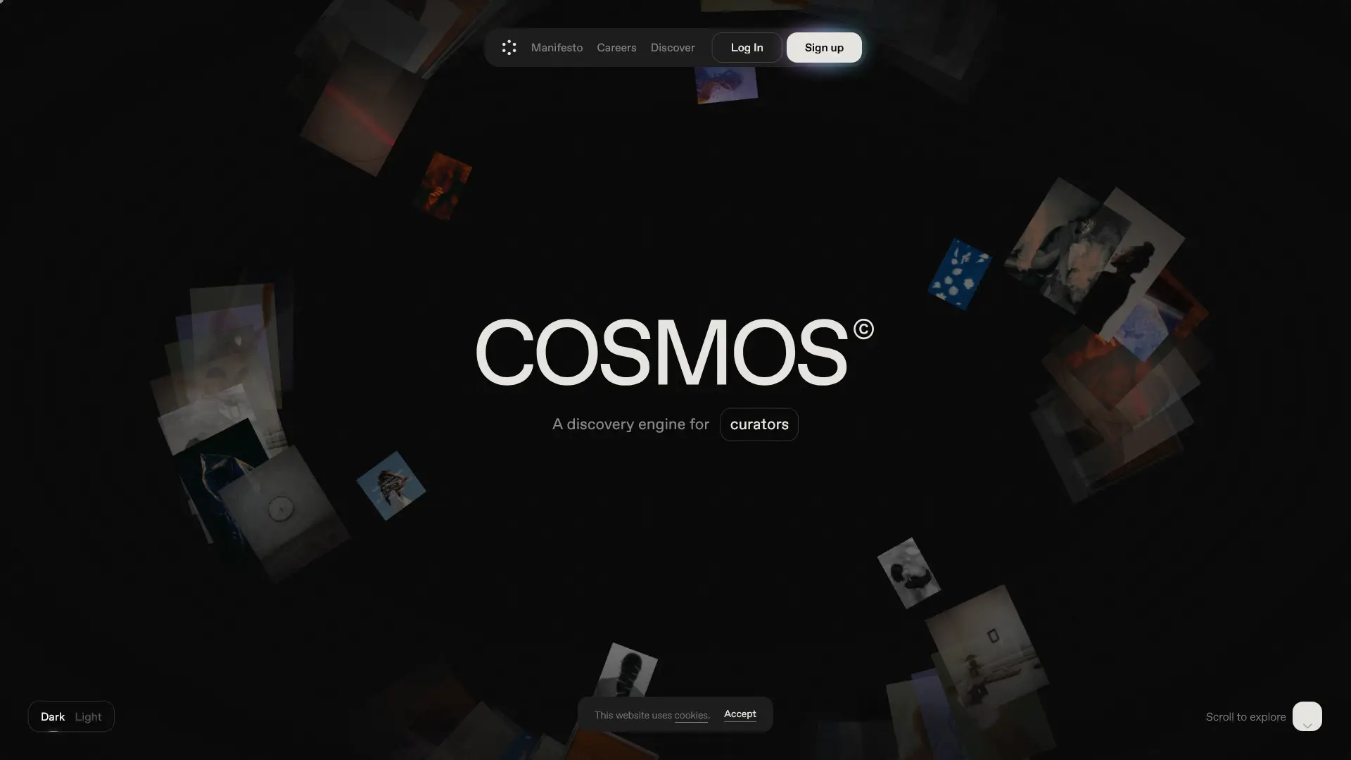 Screenshot of Cosmos Pricing Page