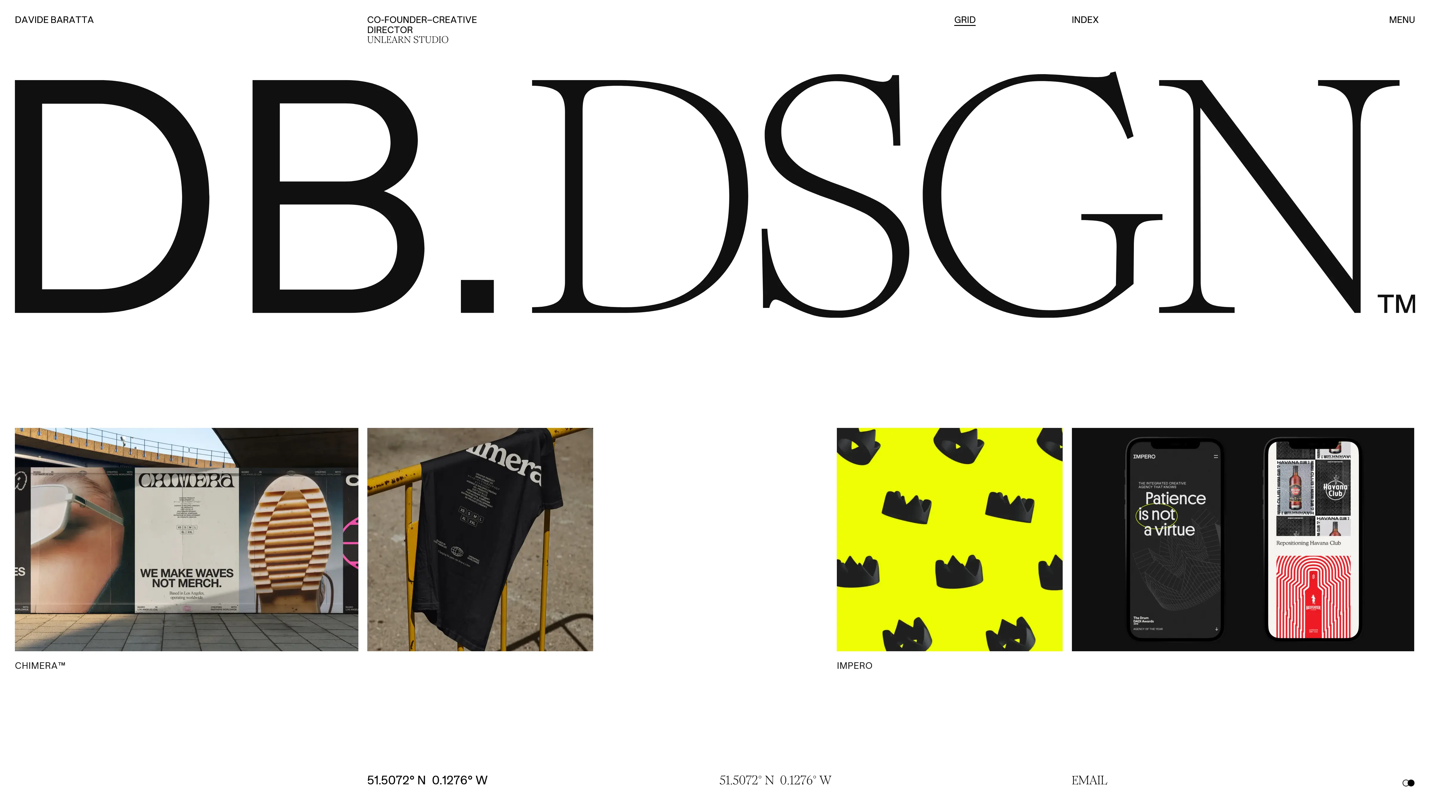 Screenshot of Davide Baratta Pricing Page