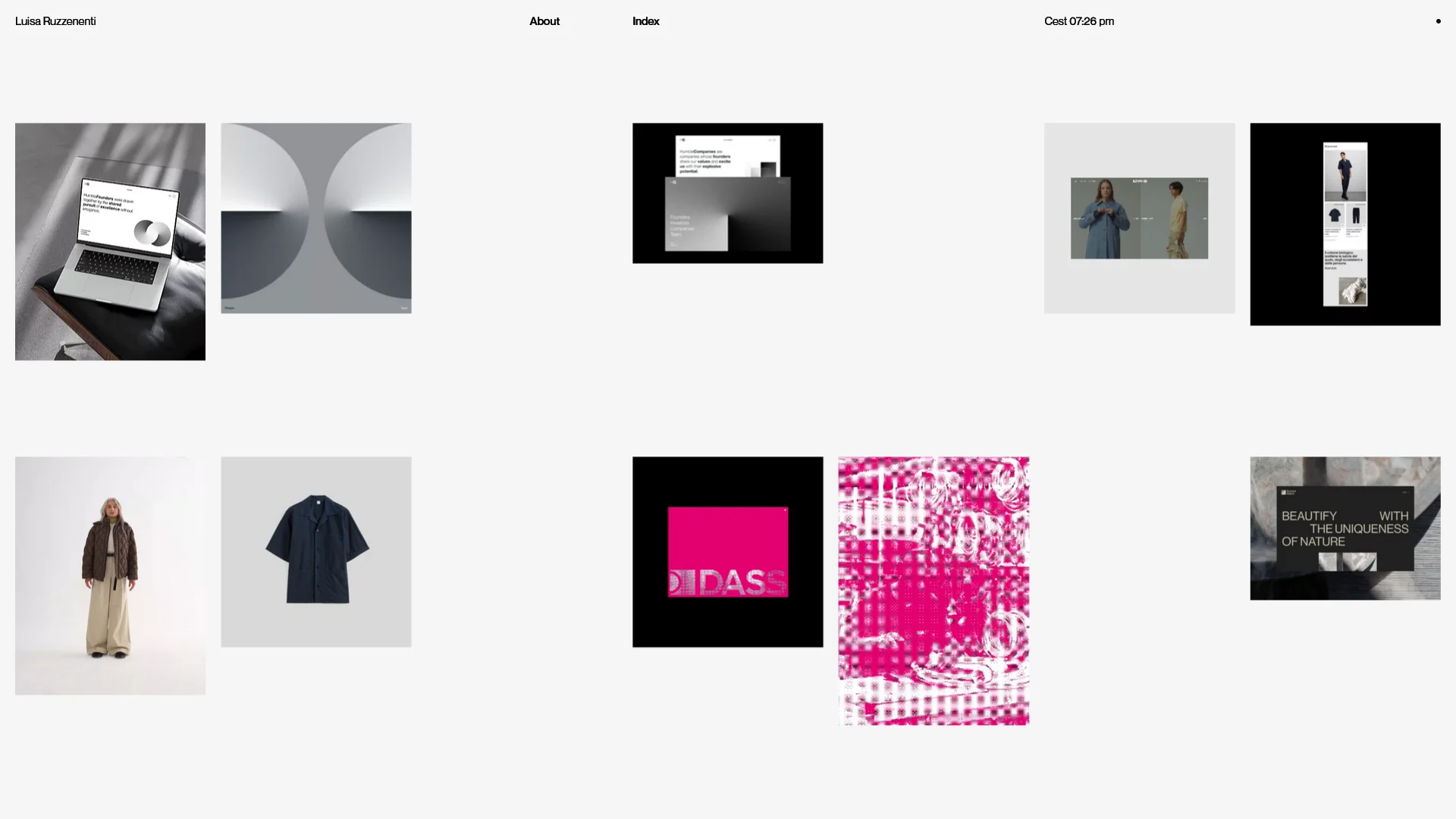 Screenshot of Luisa Ruzzenenti Pricing Page