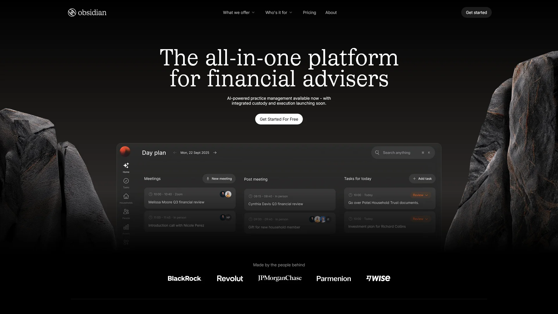 Screenshot of Obsidian Pricing Page