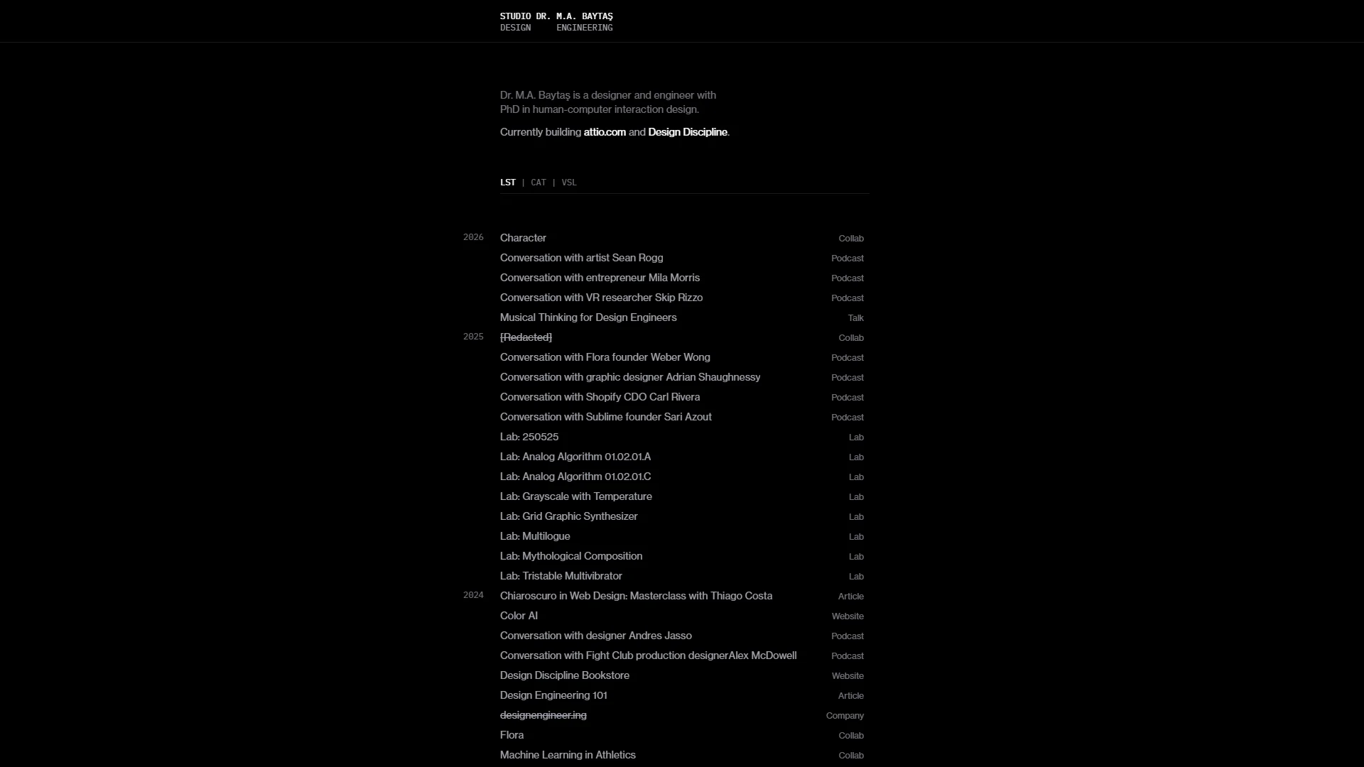 Screenshot of M.A. Baytaş Pricing Page