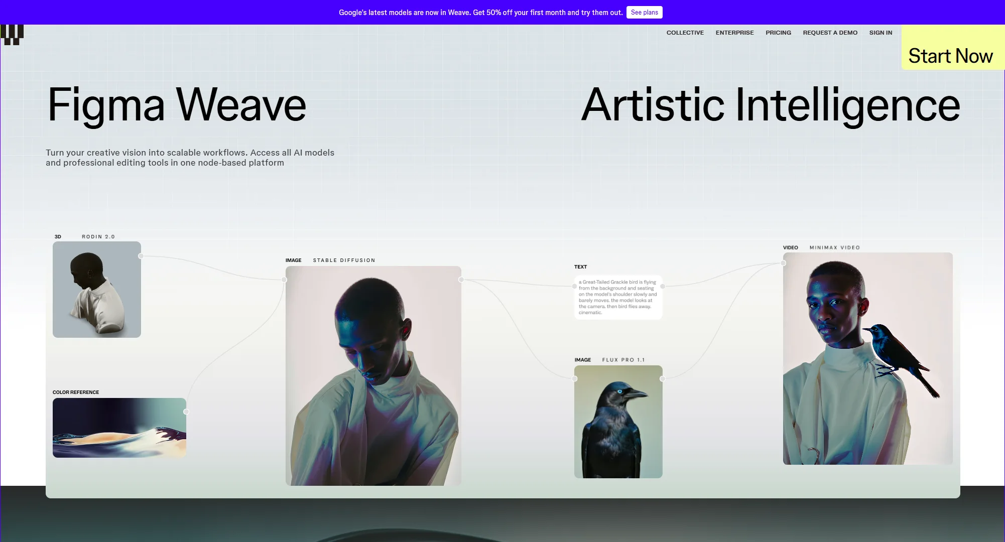 Screenshot of Figma Weave Pricing Page