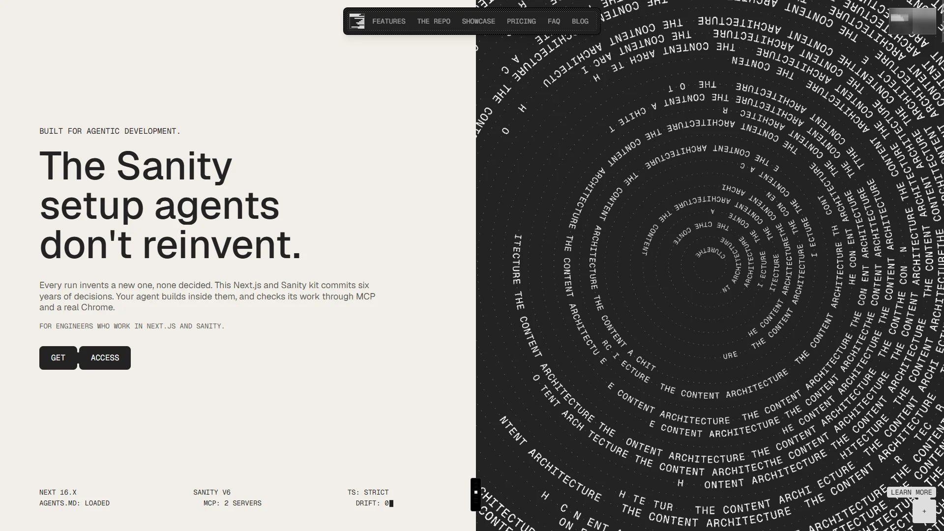 Screenshot of The Content Architecture Pricing Page