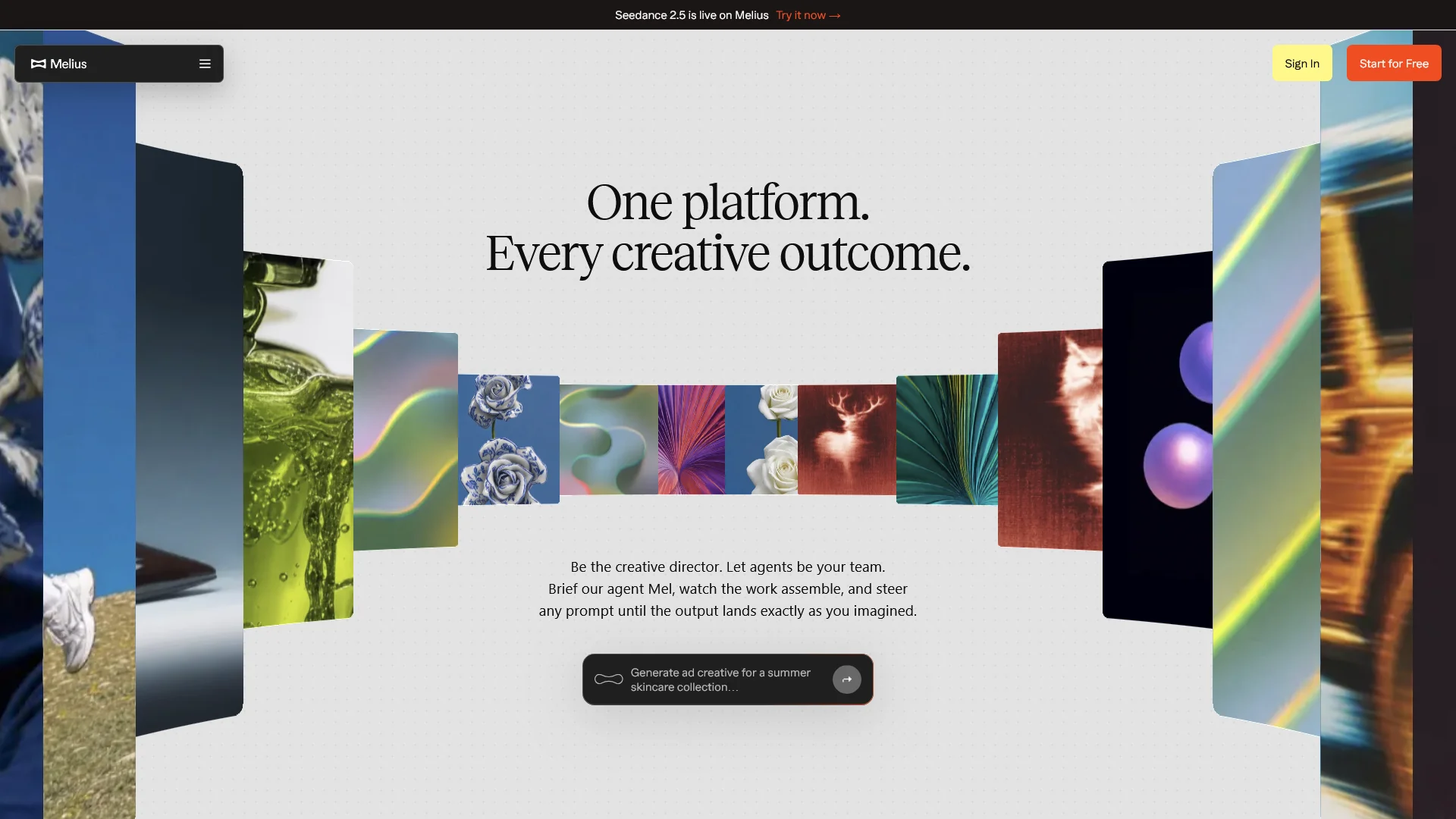 Screenshot of Melius Pricing Page